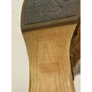 Vintage Y2K‎ No Boundaries Sueded Mule Boho Wooden Clogs 8.5 thumbnail 7