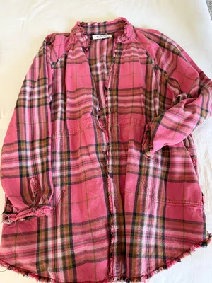 Pink we the free flannel thumbnail 2