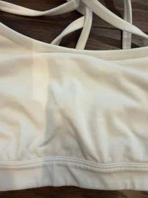 Athleta White Strappy Crossback Sports Bralette Size XS - C33-065 thumbnail 7