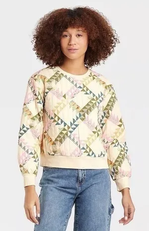 NWT Universal Thread Quilted Sweatshirt thumbnail 1