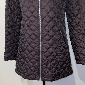 Marc New York Andrew Marc Brighton Dark Purple Quilted Coat Jacket Size Small thumbnail 7