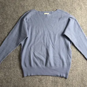 Allie Rose Woman’s Medium Light Blue Textured Knit Sweater Top NWT thumbnail 1