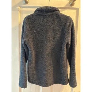 Patagonia Los Gatos 1/4 Zip Fleece Pullover Women's Medium Charcoal Grey Sherpa thumbnail 2