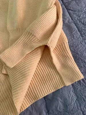 Free People Easy Street Oversized Cream sweater. Size XS thumbnail 3