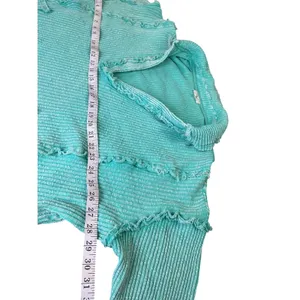 Easel Los Angeles‎ Ribbed Collared Neck Pullover Top Mint Green Size M thumbnail 9