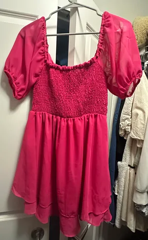 Altar'd State Hot Pink Gabby Dress thumbnail 5