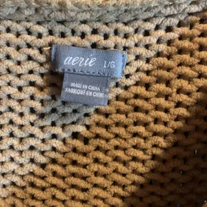 Aerie Tan Oversized Knit Sweater Size L thumbnail 2