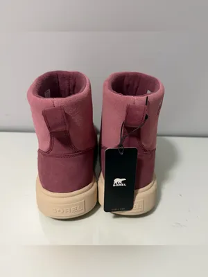 Sorel Pink Two-Tone Suede Waterproof Ankle Booties thumbnail 4
