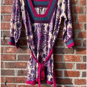 Free People Multicolor Patterned Belted Sweater | Size Medium thumbnail 8