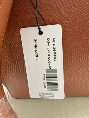 Guess Bag Noelle Medium Laptop Office Tote Bag Light Cognac Brown Work Bag thumbnail 2