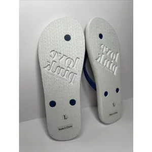 Victoria's Secret PINK Flip Flops Large Collegiate‎ Pennant Love Spirit New thumbnail 8