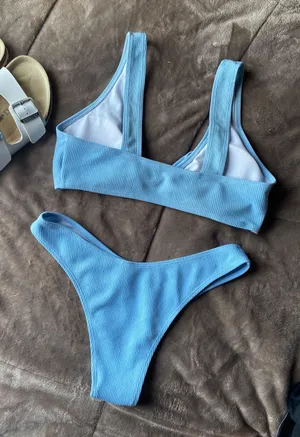 Swimsuit Bikini Blue Size M thumbnail 2