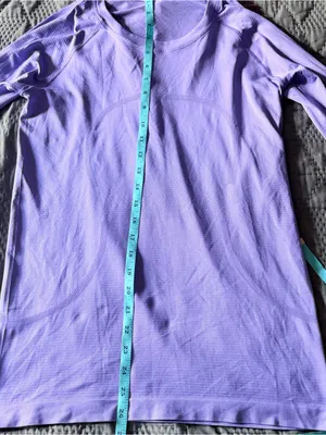 Lululemon Swiftly Tech Long Sleeve Shirt Lilac Purple Athletic Top thumbnail 5