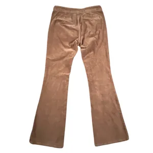 Brandy Melville J. Galt Corduroy Pants Women S Brown Flare Wide Leg Mid Rise 70s thumbnail 2