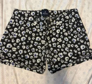 American eagle midi stretch flower shorts  thumbnail 1