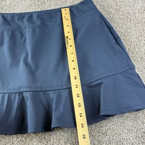 Tommy Bahama Golf Skort Women XL Blue Ruffle Hem Active Athletic Tennis‎ Skirt thumbnail 3