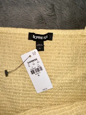 Express Linen-Blend Square Neck Smocked Tiered Maxi Dress thumbnail 4