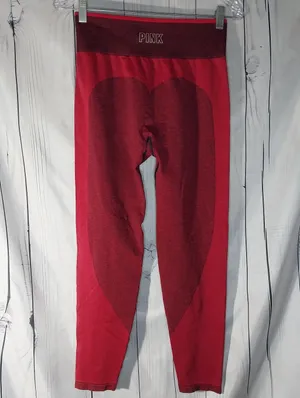 PINK Victoria's Secret Two-Tone Seamless Activewear Athleisure Workout Leggings thumbnail 2