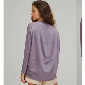Lululemon Back In Action Long Sleeve Shirt Womens L dusty Lavender Athleisure thumbnail 2