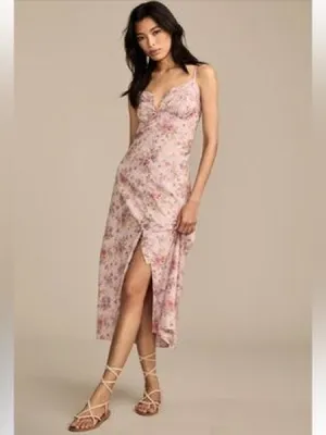 Lucky Brand Festival Floral Lace Trimmed Slip Dress thumbnail 6