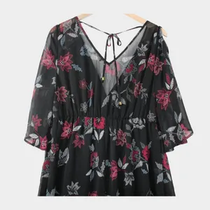 Wild Pearl Dress Sz L‎ Whimsygoth Witchcore Eyeshadow Floral Dark Fairy thumbnail 12