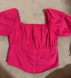 Cropped shirt Pink thumbnail 1
