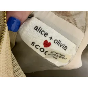 NWT Alice+ Olivia $440 Lora Drop Waist Skater Dress Size M‎ Silver Metallic thumbnail 5