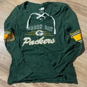 Small Green Bay Packers lace up long sleeve shirt #NFL #Packers #237 thumbnail 1