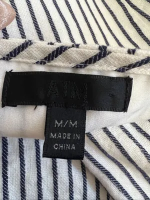 ATM Anthony Thomas Melillo Striped Linen Cotton Button Midi Dress M thumbnail 5