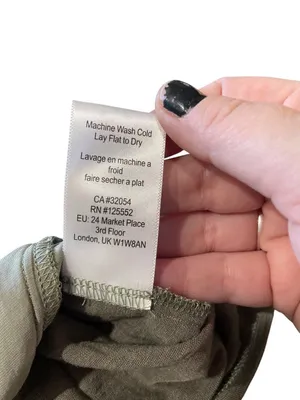 Dolan Anthropologie Prairie Blouse Olive Green Size M Boho Cottagecore Spring thumbnail 5