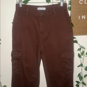 Primark Denim Co Brown Cargo Style Straight Leg Pants thumbnail 5