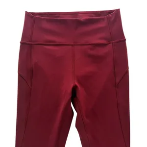 Lululemon In Movement Tight 25" *Everlux Deep Rouge Size 4 High Rise Gym Run thumbnail 3