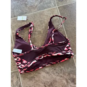 Offline By Aerie Goals Plunge Sports Bra Maplewood Size Large thumbnail 6