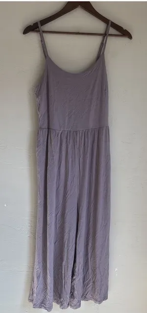 She + Sky NWT Women’s Size Large Mauve Lavender Wide Leg Cami Jumpsuit Romper thumbnail 1