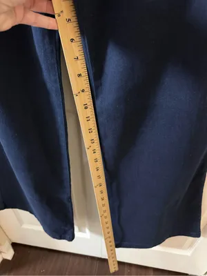 Maeve Anthropologie NWT Navy Stretch Denim Wide Leg Pants Size 31 $130 thumbnail 6