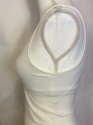 lululemon athletica White V-Neck Bandeau Crop Top thumbnail 5