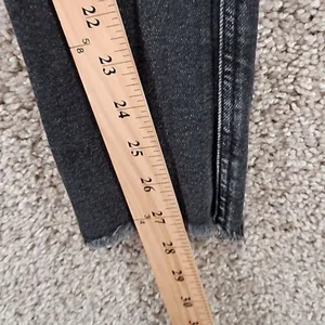 Free People Jeans Womens 27 (Fits 26x27) Dark Wash We the Free‎ Raw Hem Boho thumbnail 4