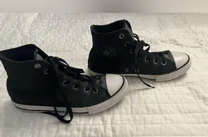 Converse Chuck Taylor All Star Glitter Leather High Top Sneaker thumbnail 3