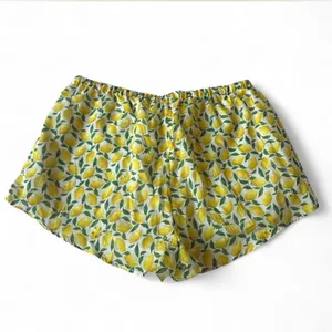 Gianni Bini Womens Harper Tie Front Elastic Waist Eyelet Lemon Print Shorts thumbnail 7
