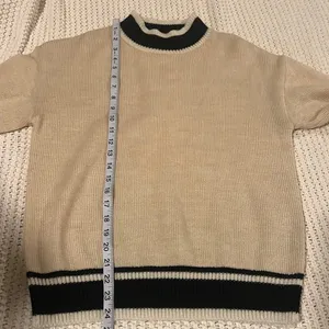 Lovers + Friends Cream and Black Crewneck Pullover Sweater thumbnail 5