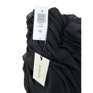 Aritzia Babaton Luxor Ruched Mesh Bodycon Mini Dress Black Size 10 NWT thumbnail 5