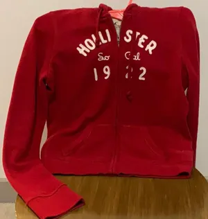 Hollister Red Zip Jacket thumbnail 1