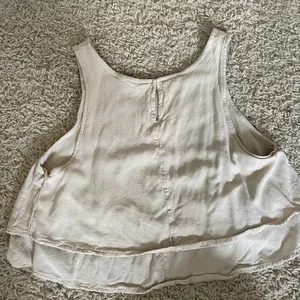 Tan Layered Linen tank thumbnail 2