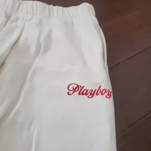 PLAYBOY White Sweatpants with Red Logo Accent Size Small By Pacsun thumbnail 3