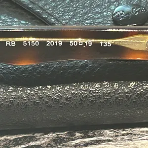Ray-Ban Brown and Black Rectangular Glasses thumbnail 6