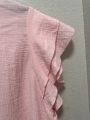 Cotton Candy Women’s Ruffle Sleeve Blouse Pink Size undefined thumbnail 2