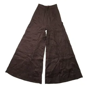 NWT DISSH Heidi in Dark Chocolate Brown Wide Leg Linen Pants AU 6 / US 2 thumbnail 5