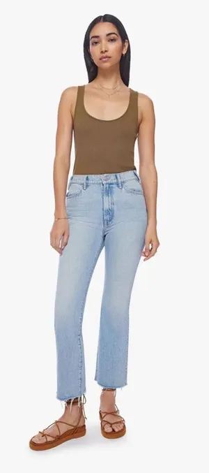 MOTHER Denim The Hustler Ankle Fray Jeans thumbnail 1