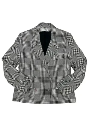 Augustus by Andrew Morgan houndstooth Blazer Jacket 90's Vintage Academia Size 6 thumbnail 2