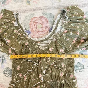 Free People Milkmaid Peasant Top Medium‎ Cottagecore Woodland Fairy Boho Forest thumbnail 5